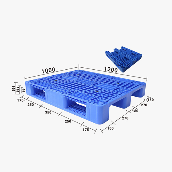 ZJ1210-165網(wǎng)格川字型（內(nèi)置8條鋼管）塑料托盤